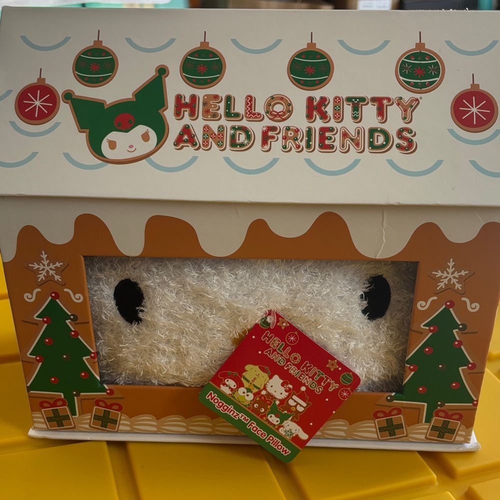 Hello Kitty White and Red Plush Pillow